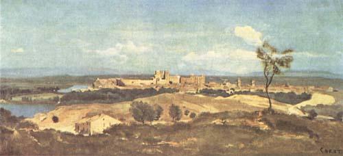 Jean Baptiste Camille  Corot Avignon (mk11) Sweden oil painting art
